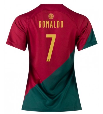Maillot de foot le Portugal Cristiano Ronaldo #7 Domicile Femmes Monde 2022 Manches Courte